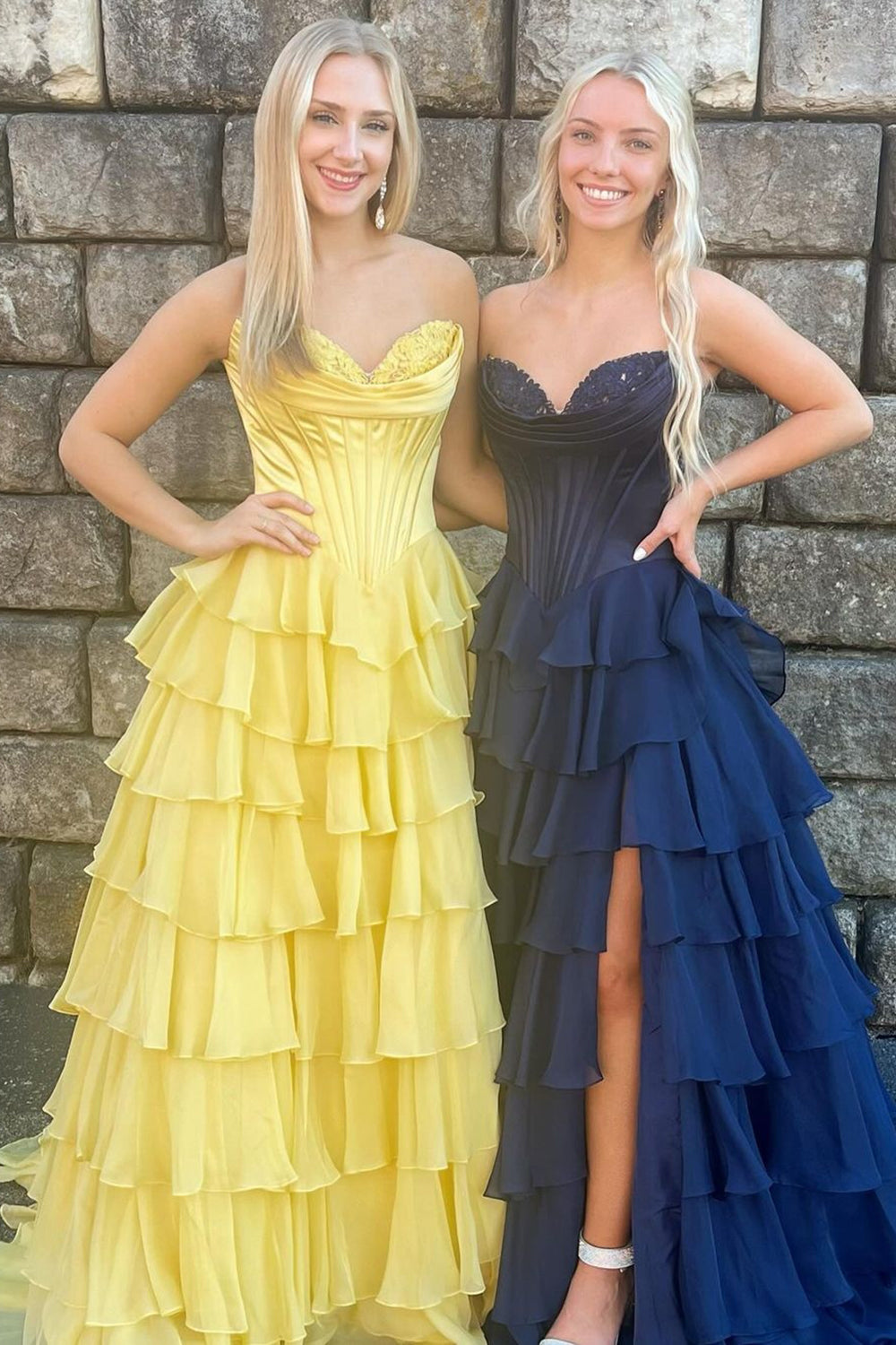 Sweetheart A-Line Long Prom Dress with Slit Group