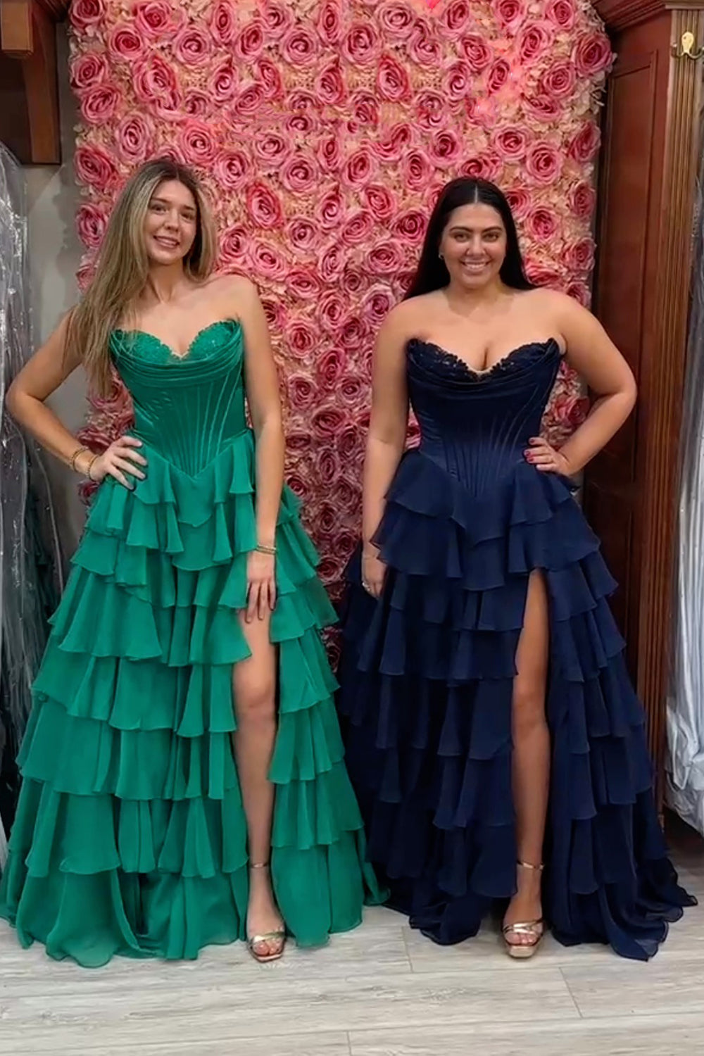Sweetheart A-Line Long Prom Dress with Slit Group