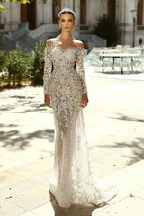 27DRESS Sweetheart Floor-length Appliques Lace Mermaid Wedding Dresses