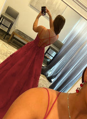 A-Line Prom Dress With Appliques Lace and Square Neckline-27dress