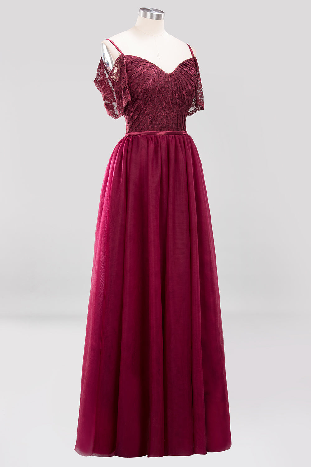 affordable lace bridesmaid dresses Affordable Lace V-Neck Navy Bridesmaid Dresses with Open Back