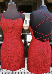 Bateau Sleeveless Lace Short/Mini Homecoming Dress With Beading and Sheath/Column - 27Dress