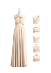 Champagne Multiple A-Line Bridesmaid Dresses-27dress