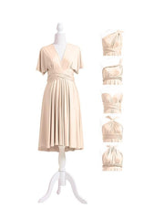 Champagne Multiple A-Line Bridesmaid Dresses-27dress