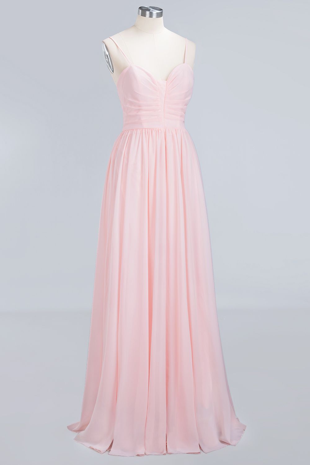 Load image into Gallery viewer, Chiffon Spaghetti-Straps Sleeveless Affordable Bridesmaid Dress Online-27dress
