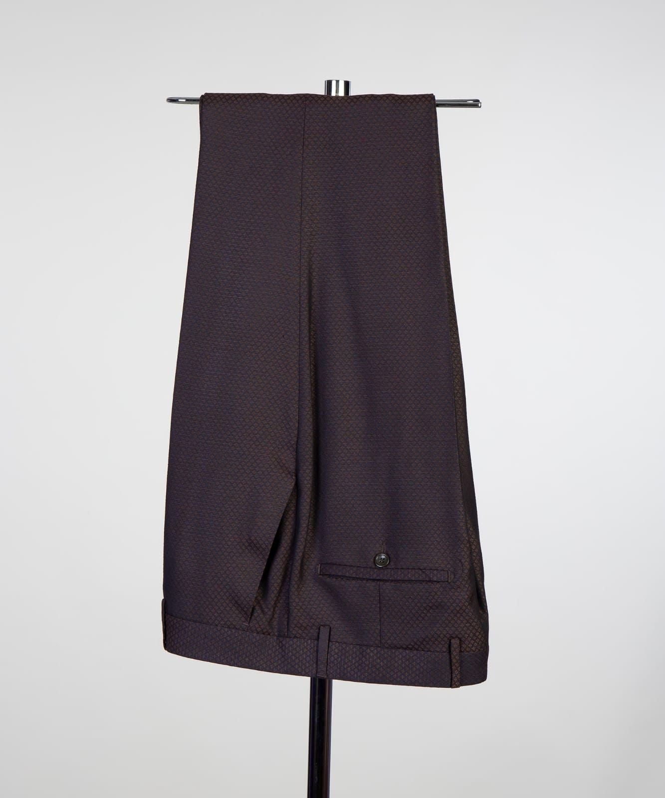 Chocolate Fashion Two Pieces Double Breasted Prom Men Suits