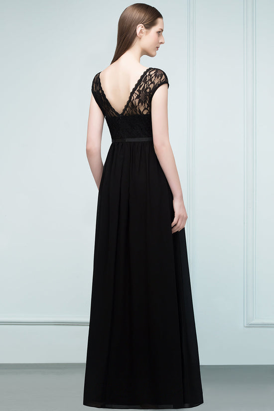 Elegant Black Jewel Sleeveless Lace Junior Bridesmaid Dress Affordable-27dress