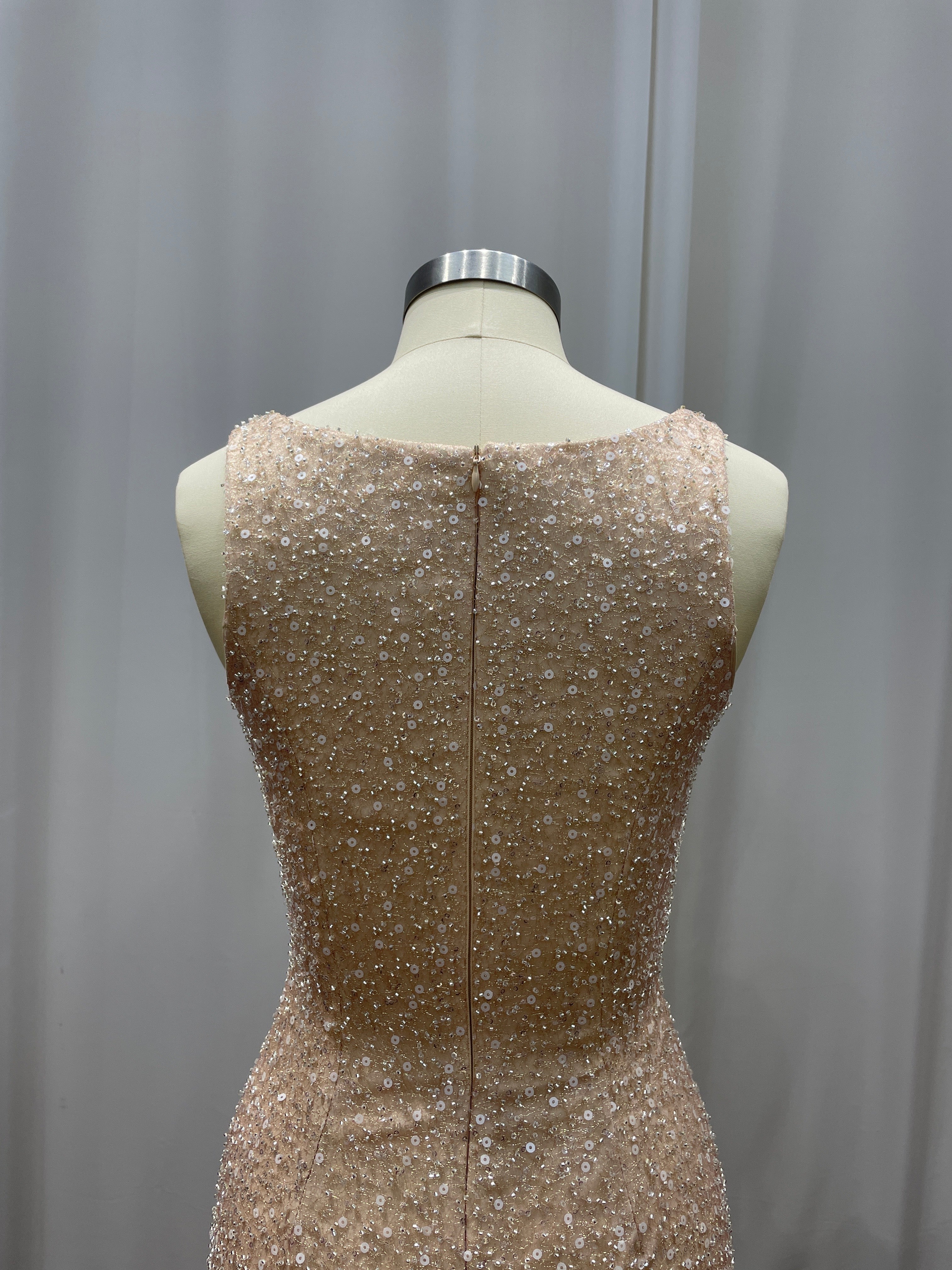 27DRESS Elegant Sleeveless Mermaid Evening Dresses with Rhinestones