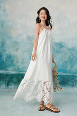 27Dress Elegant White Halter Lace A-line Dresses