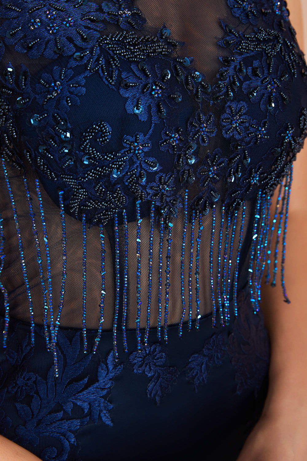 Load image into Gallery viewer, Fascinating Long Mermaid Jewel Satin Evening Dress-27dress
