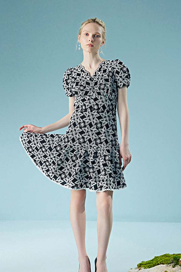 27Dress Fashion Short Sleeves V-neck A-line Dresses