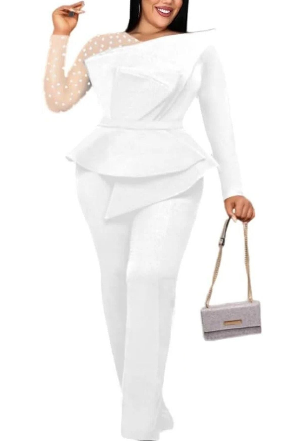 Formal Long Sleeves Jumpsuits for Women with Beaded-27dress