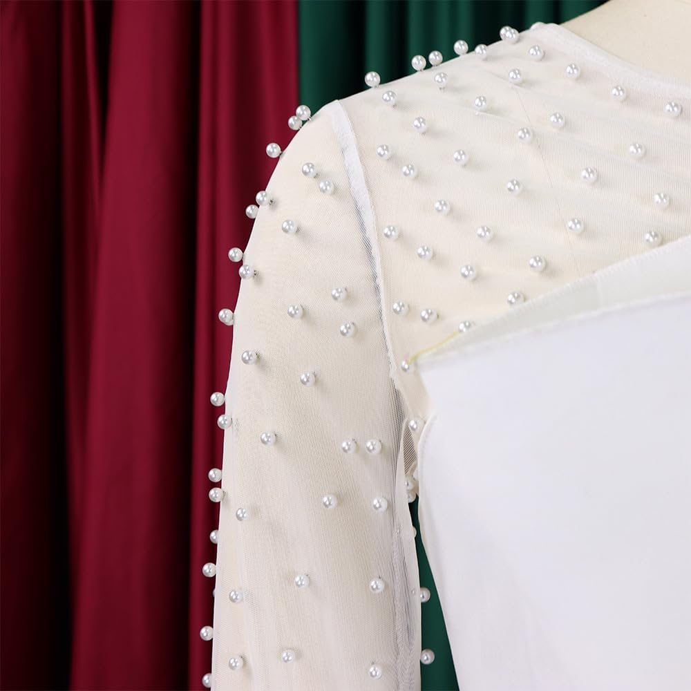 Formal Long Sleeves Jumpsuits for Women with Beaded-27dress