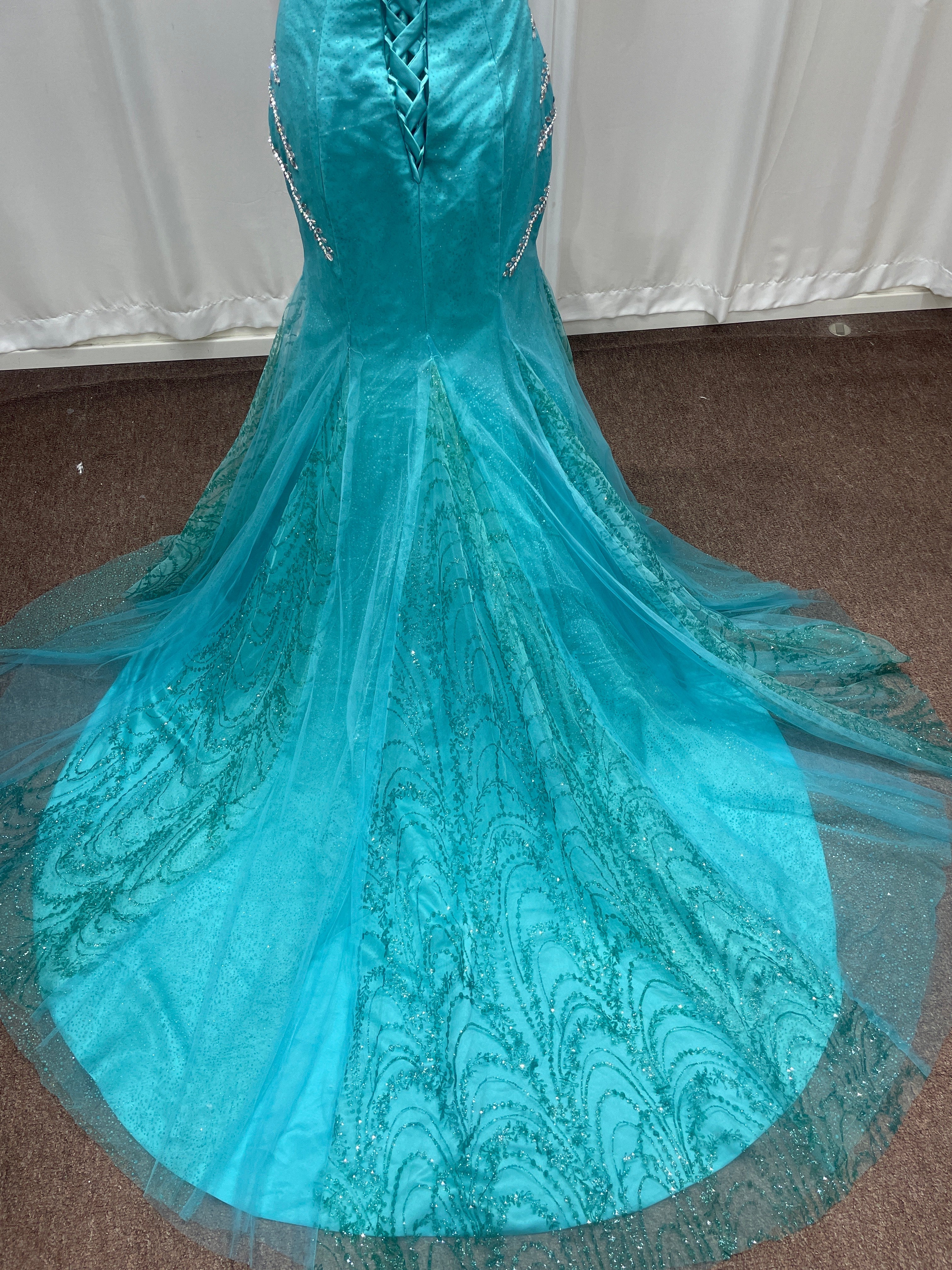 27DRESS Formal Off-the-Shoulder Mermaid Evening Dresses with Beading