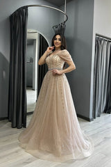 27DRESS Formal Off-the-Shoulder Sweetheart Evening Dresses with Sash