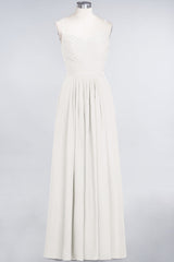 Glamorous Spaghetti Straps Sweetheart Ruffle Chiffon Bridesmaid Dress Online-27dress