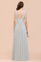 Gorgeous Ruffle Convertible Mist Chiffon Bridesmaid Dresses Online-27dress