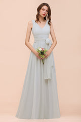 Gorgeous Ruffle Convertible Mist Chiffon Bridesmaid Dresses Online-27dress