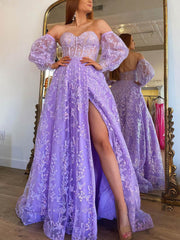 Lace Appliques Sweetheart Ball Gown for Princesses