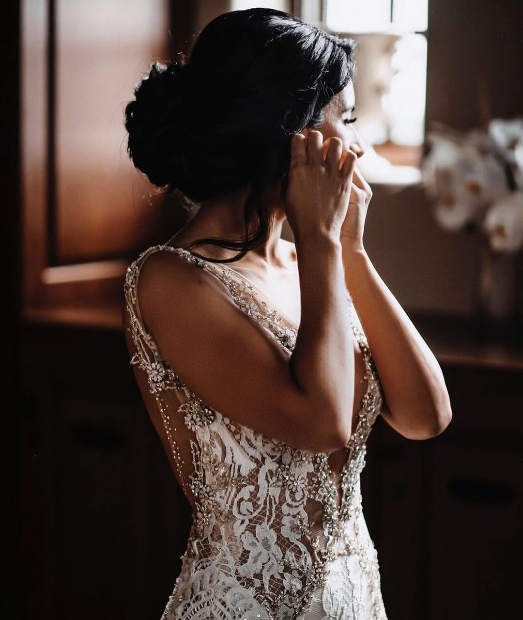 Lace Wedding Dress Mermaid Backless Online-27dress