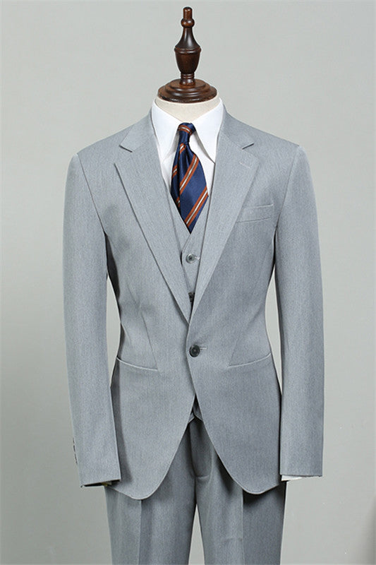 Light Blue Three Pieces Bespoke Fashion Men Suits