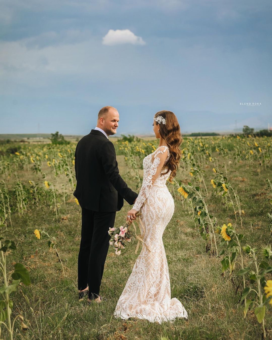 Long Sleeves Lace Mermaid Boho Wedding Dress Long Sleeves Lace Mermaid Boho Wedding Dress
