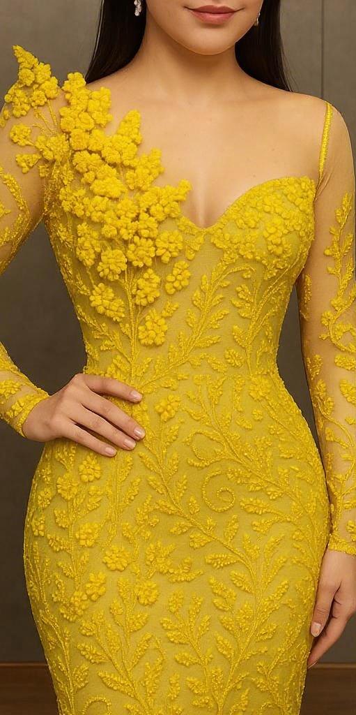 Long Sleeves Sheath Long Formal Dress with Detachable Cape-27dress