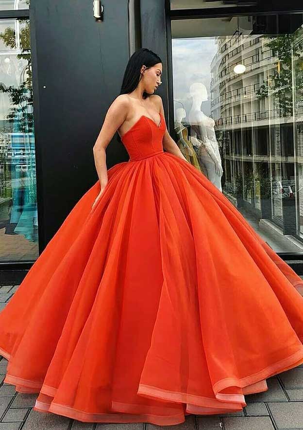red organza prom dress Off the Shoulder Red Organza Prom Dresses Viniodress