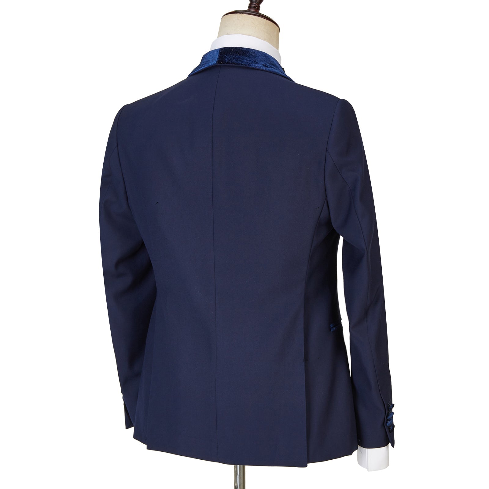 Navy Blue Best Fitted Three Pieces Sparkle Men Suits