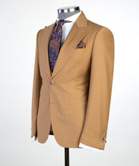 New Arrival Brown Peaked Lapel Fashion Business Men Suits