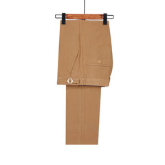 New Arrival Khaki Sparkle Shawl Lapel One Button Men Suits