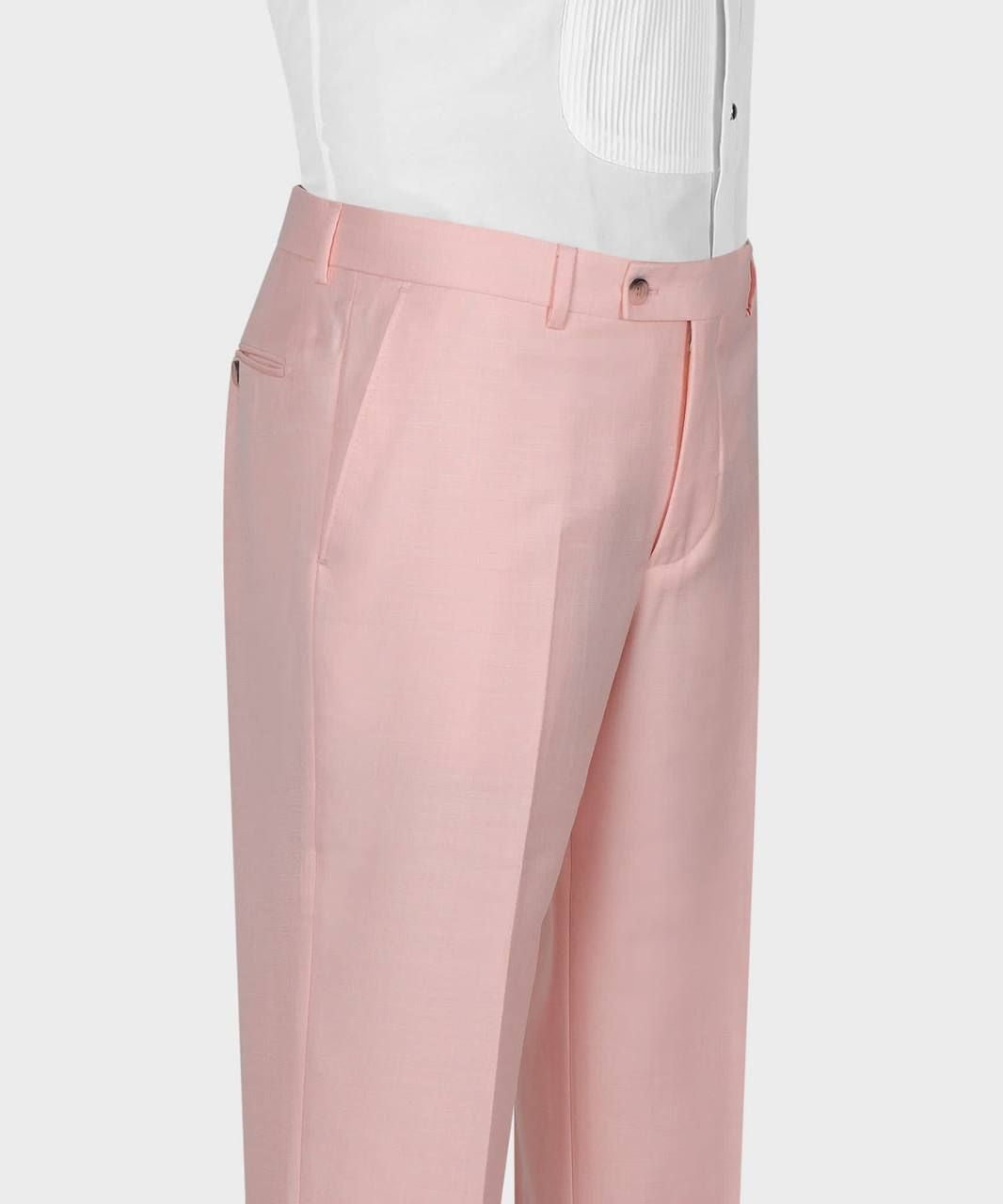 New Arrival Pink Three Pieces Slim Fit Fashion Men Suits