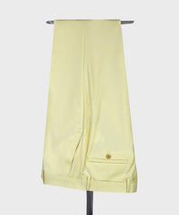 Newest Light Double Breasted Peaked Lapel Men Yellow Prom Suits