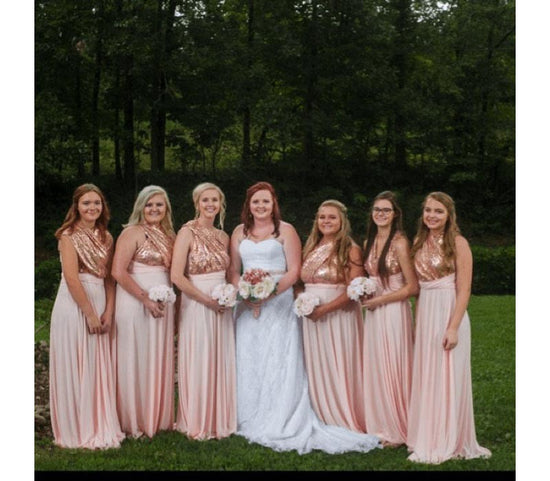Nude Pink Multiway Infinity Bridesmaid Dress-27dress