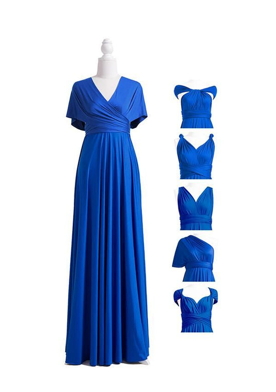 Load image into Gallery viewer, Ocean Blue Multiple Infinity Bridesmaid Dresses Long-27dress
