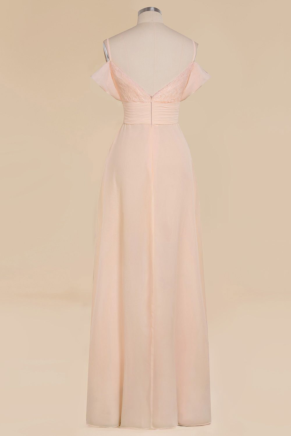 Off-the-Shoulder Sweetheart Ruched Long Bridesmaid Dress Online-27dress