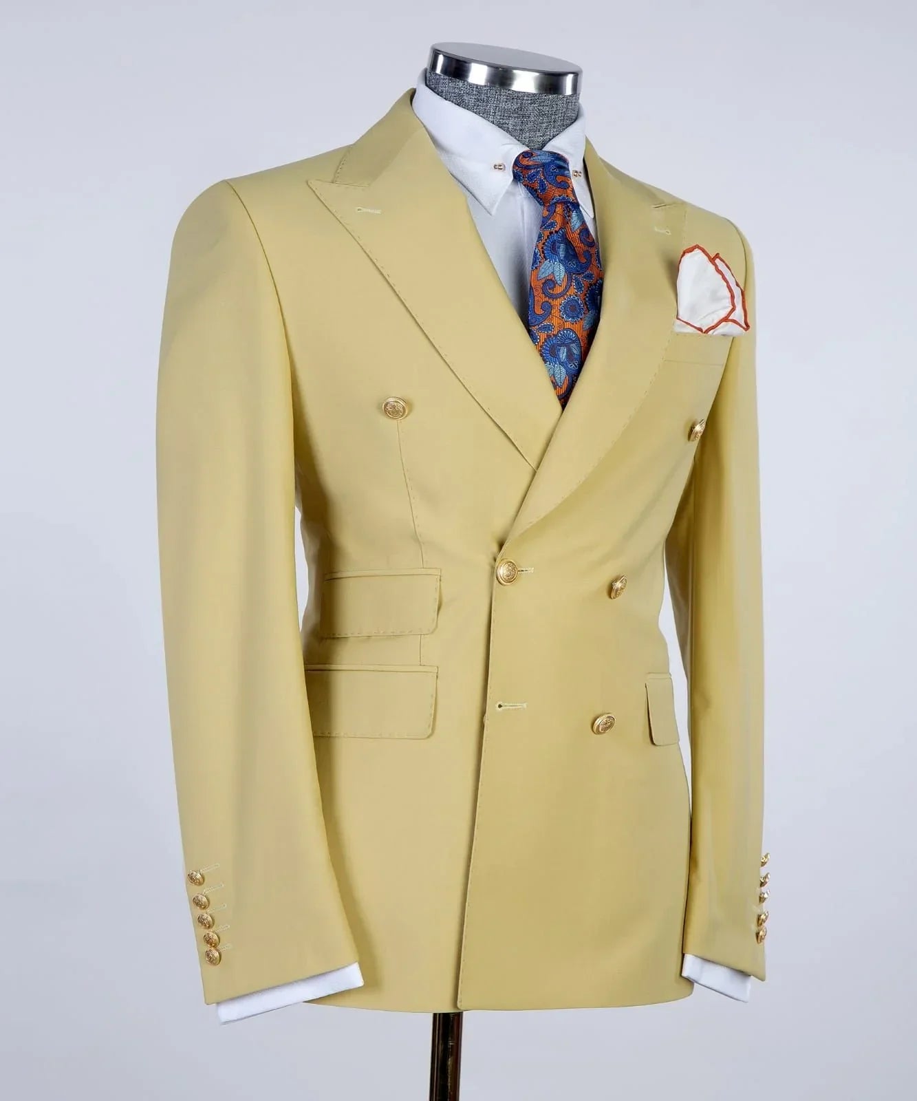 Peaked Lapel Double Breasted Prom Suits