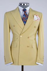 Peaked Lapel Double Breasted Prom Suits