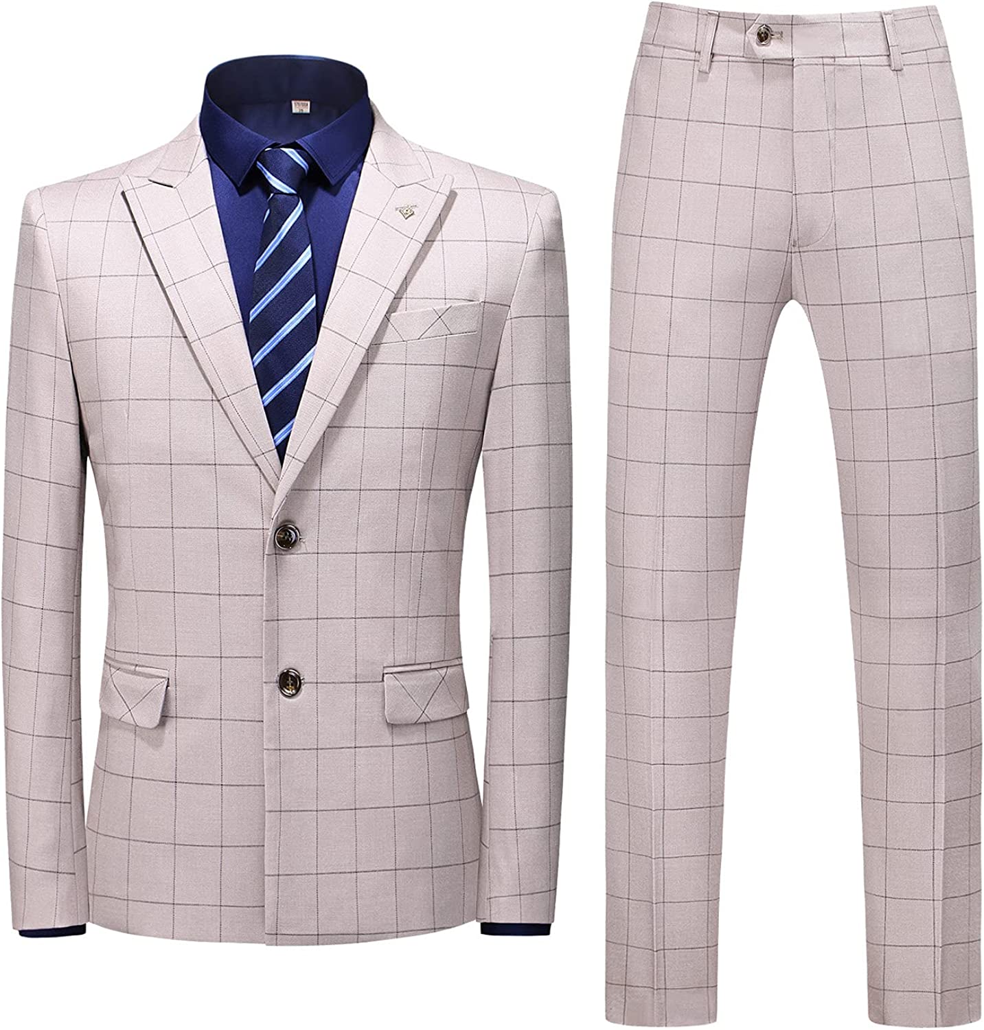 Peaked Lapel Two Pieces Fancy Business Suits