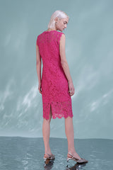 27Dress Pink Sleeveless A-line Knee-length Dresses