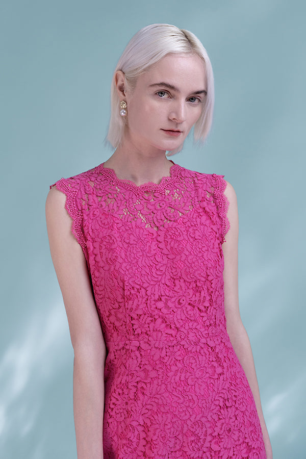 27Dress Pink Sleeveless A-line Knee-length Dresses