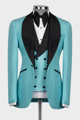 Pool Shawl Lapel Three Pieces Wedding Men Suits