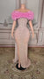Strapless Sleeveless Sheath Evening Dress with Diamonds-27dress