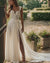 Simple Long A-line Chiffon Wedding Dress With Split Front-27dress