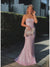 27Dress Sexy Sheath Sequined Sleeveless Prom Dresses with Sweep Train