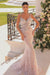 Spaghetti Straps Mermaid Long Formal Dress with Beaded-27dress