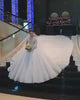 Luxurious Long Sleeves Lace Long Wedding Dress with Rhinestone