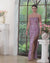 Spaghetti Straps Sweetheart Long Sequined Prom Dresses with Slit-27dress