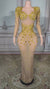 Long Sleeves Sweetheart Sheath Evening Dress with Diamonds-27dress