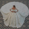 27DRESS Long Sleeve Ball Gown Wedding Dress With Beads